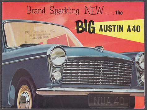 1959 Austin A40 Sales Brochure Folder