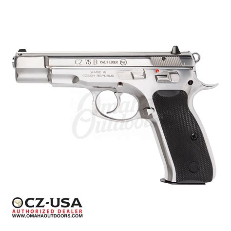 Cz Usa 75 B Full High Polished Stainless Pistol 16 Rd 9mm 91108 Omaha