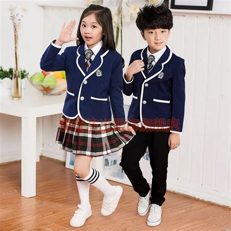 Childrens School Uniform Clothing And Long Sleeved Chorus Of Primary