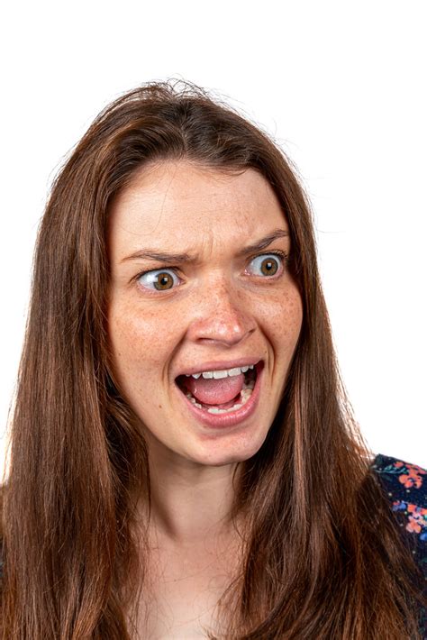 The Face Of A Frightened Screaming Girl Creative Commons Bilder Free