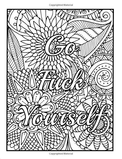 58 Best Swear Words Coloring Pages Images On Pinterest Adult Coloring