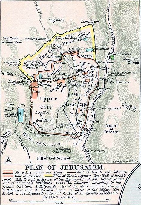 Map Of Ancient Jerusalem Ancient Jerusalem Ancient Israel Map Bible