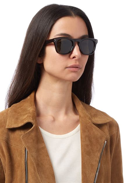 Lyst Céline D Frame Acetate Sunglasses In Brown