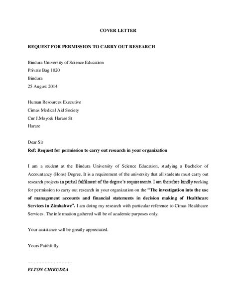 Furthermore, we would like to seek the approval of your good office to conduct a study/research; Approval Letter To Conduct Research In Hospital - Letter