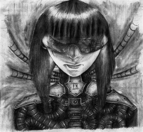 Drawing Ghost In The Shell Sketch By Trillou Ourartcorner