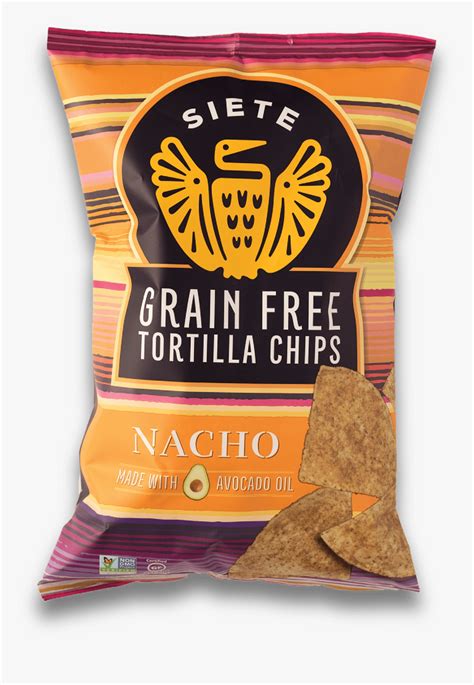 Siete Grain Free Tortilla Chip Nacho Siete Chips Hd Png Download