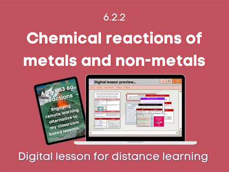 Chemical Reactions Of Metals And Non Metals Distance Learning