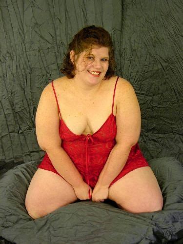 huge woman takes off her satin red lingerie and poses nude porn pictures xxx photos sex images