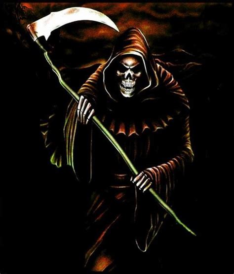 Reaper grim skull wallpapers fire dark skeletons horror cool flame creepy wallpaperup chevron getwallpapers right. AWESOME SKULLS " N " STUFF images Grim Reaper HD wallpaper ...