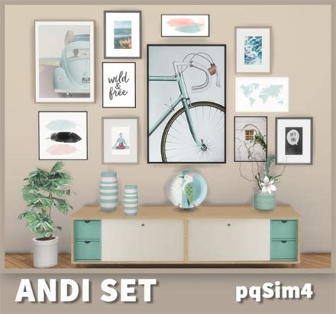 Andi Deco Set By Pqsims4 For The Sims 4 Download Spring4sims