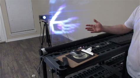 Diy Fog Screen Interactive Hologram Projection Youtube