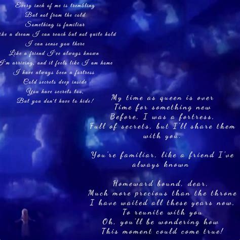 Show Yourself Frozen Ii Beginning Lyrics Edit Disney Princess Frozen