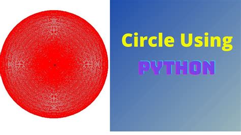 Python Turtle Graphics Draw Circle Fill Color Circle Method