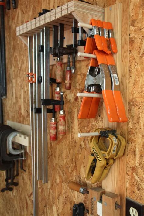 Using flat sawn stock will end up yielding the strongest clamps, but i wouldn't get too hung up on this. Diy Wood Clamp Storage - WoodWorking Projects & Plans