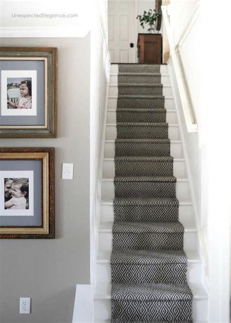 One of the simplest ways is by using a stair carpet protector. How to Replace Carpet with an Inexpensive Stair Runner ...