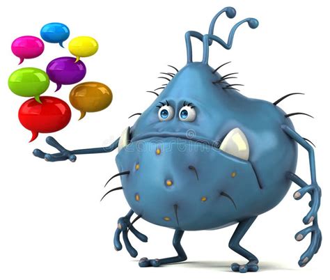 Fun Germ 3d Illustration Stock Illustration Illustration Of Organism