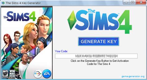 The Sims 4 Key Code Generator