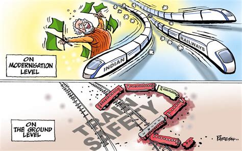 Indian Train Crash Cartoon Movement