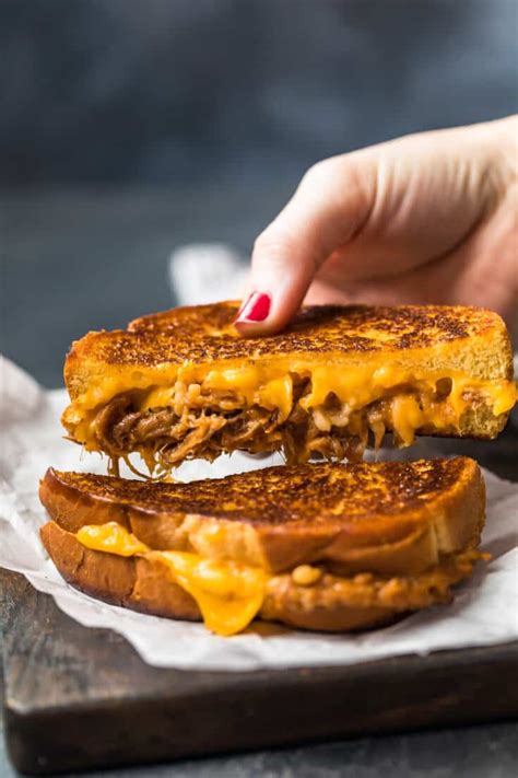 Pulled Pork Grilled Cheese Sandwich Recipe The Cookie Rookie®