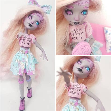 Custom Mh Dolls Custom Monster High Dolls Custom Dolls Doll Repaint