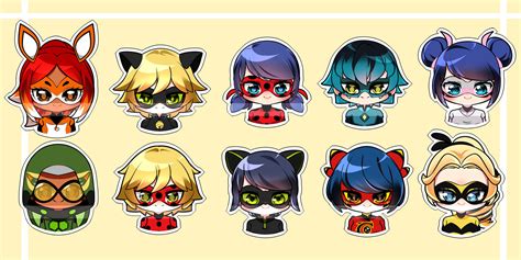 Miraculous Stickers Printable