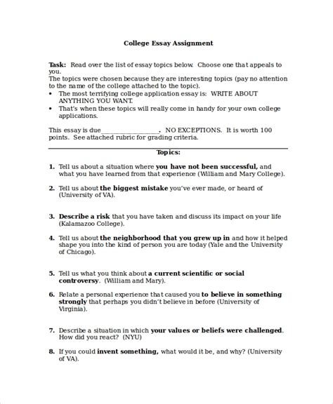 9+ apa research paper examples. FREE 8+ Sample College Essay Templates in MS Word | PDF