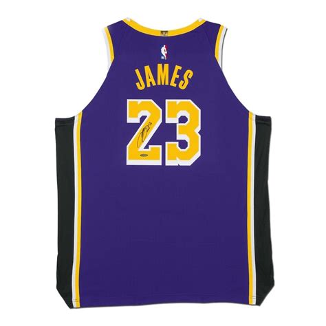 2003 upper deck hardcourt lebron james floor cards #lb1 lebron james: LeBron James Signed Lakers Jersey (UDA COA) | Pristine Auction