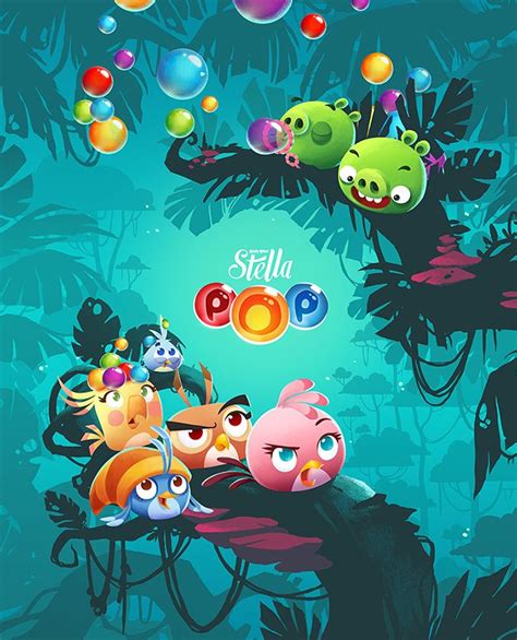 Angry Birds Stella Pop On Behance Papeis De Parede Para Iphone Tela De Bloqueio Iphone