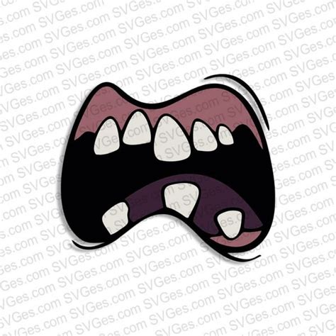 Zombie Mouth Machine Embroidery Designs And Svg Files