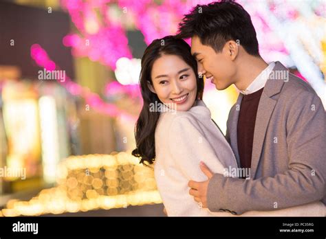 Young Couple Kissing In Mall Hi Res Stock Photography And Images Alamy