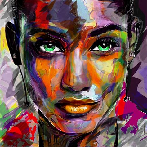 Face Art Painting Abstract Portrait Painting Artist Painting Portrait Art Canvas Painting