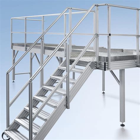 Stairs And Platforms Made From Aluminium Profiles Mk Technology Group