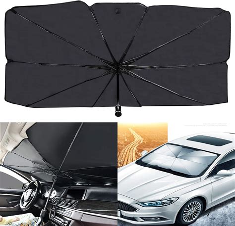 Buy Alysontech Car Windshield Sun Shade Umbrellasunaccl Foldable Car Sun Umbrella For