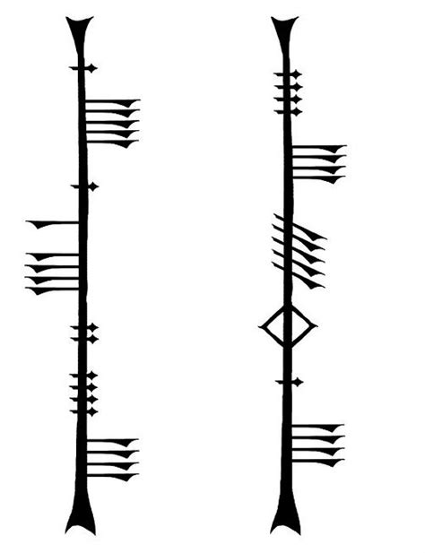 Ogham Alphabet Meaning Ogham Alphabet Ogham Tattoo Ab Tattoo Small