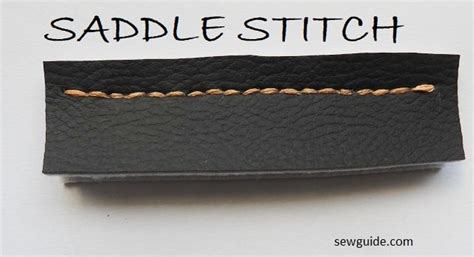 How To Do Saddle Stitch Sewguide