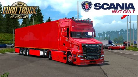 Euro Truck Simulator 2 Scania Next Gen T 4x2 Truck Youtube