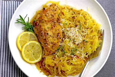 Braised Lemon Chicken With Spaghetti Squash A Grateful Meal