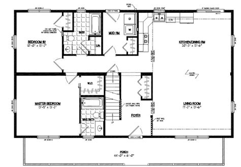 28x48 Mountaineer Deluxe Certified Floor Plan 28md1405