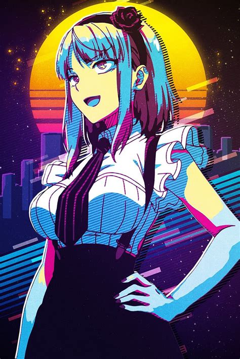 Hotaru Metal Poster SRetro Displate In Pop Art Posters Kawaii Anime Anime Art