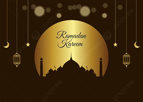 Ramadan Kareem Gold Islamic Vector Image Background Ramadan Ramadan