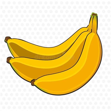 Manojo De Historieta De Los Plátanos Ilustración Del Vector