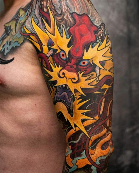 Dragon Sleeve Tattoo Ideas You Ll Have To See To Believe Alexie