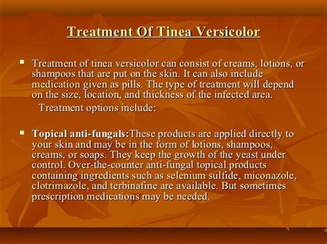 Over The Counter Antifungal Cream For Tinea Versicolor — Tinea