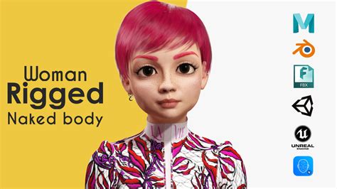 Nextupgrade3d Red Hair Realistic Stylized Cartoon Female 3d Model