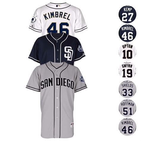 San Diego Padres Authentic On Field Classic Jersey Collection Majestic