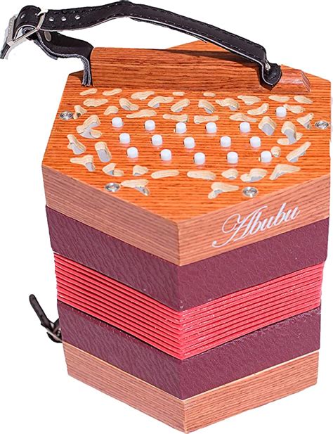 Abubu Wooden Concertina Accordion 30 Button Anglo Style Amazonca