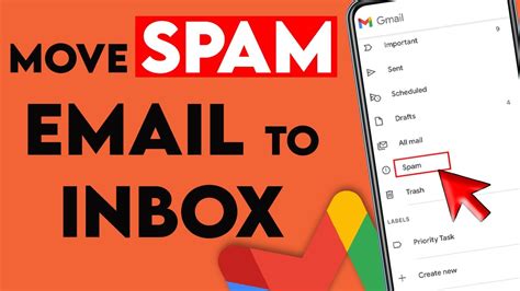 How To Move Spam Email To Inbox In Gmail App Youtube