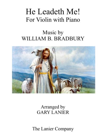 He Leadeth Me Duet Violin And Piano With Scorepart Sheet Music