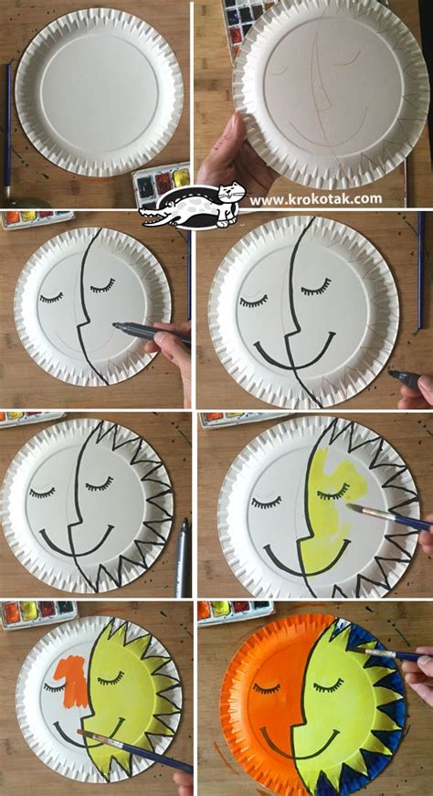 Sun And Moon Moon Crafts Preschool Crafts Kids Art Projects