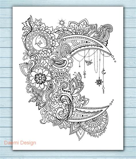 15 Moon Mandala Coloring Pages Printable Coloring Pages